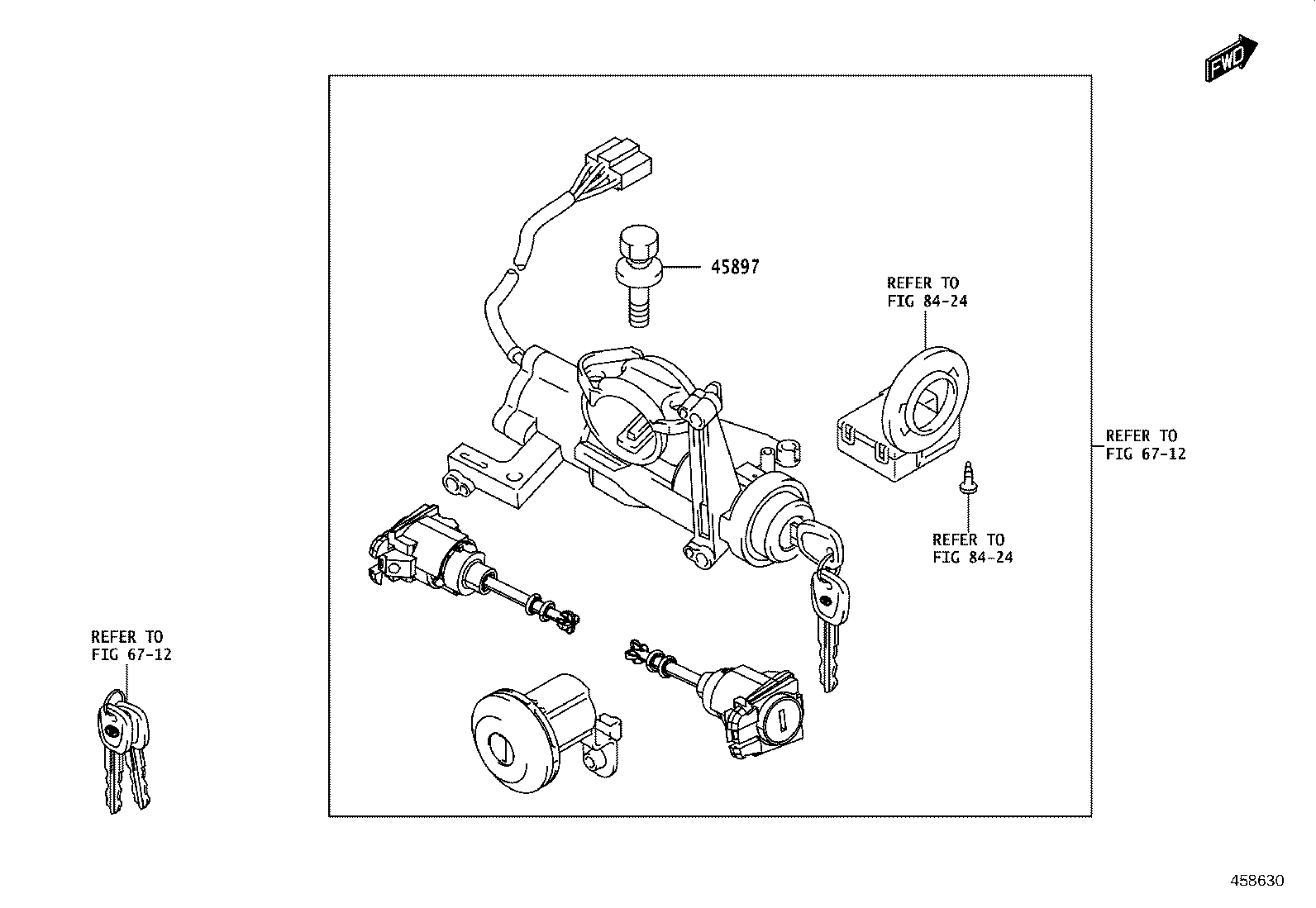 45260-WC008 SHAFT ASSY, STEERING INTERMEDIATE, NO.2 product image