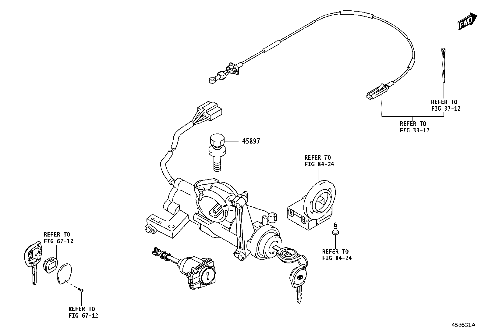 45260-WC008 SHAFT ASSY, STEERING INTERMEDIATE, NO.2 product image