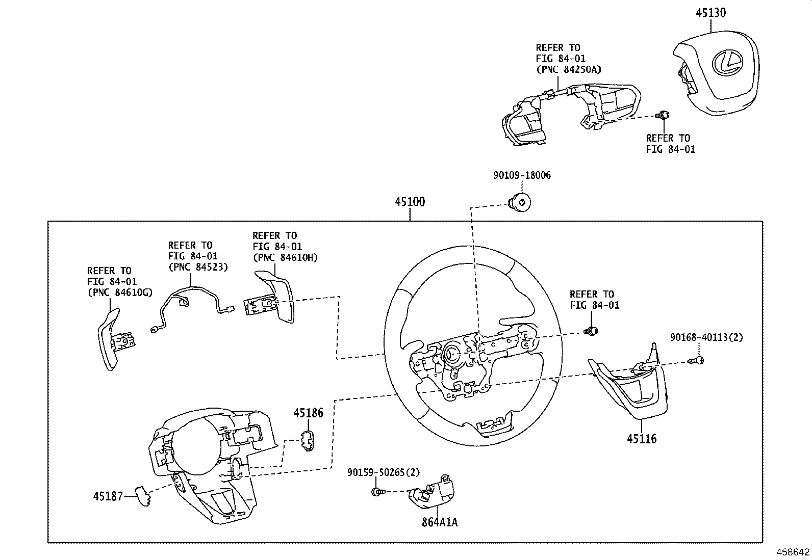 45116-60050 ORNAMENT, STEERING WHEEL, NO.1 product image