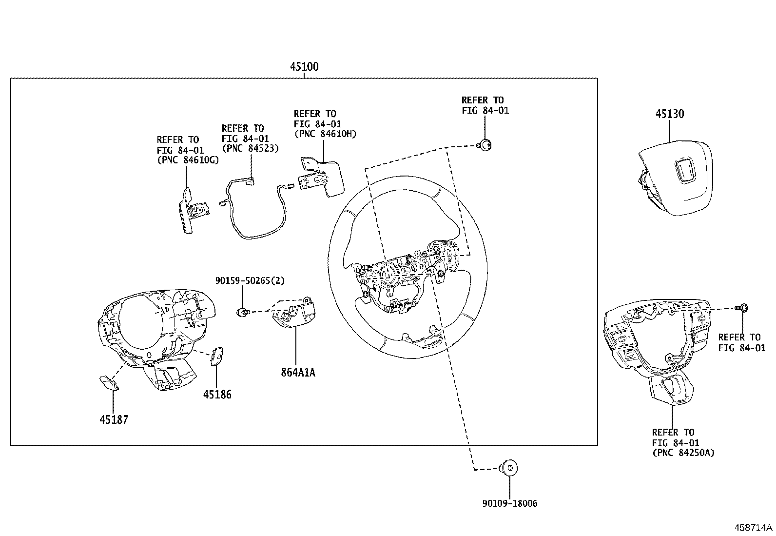 45130-40080-C0 BUTTON ASSY, HORN product image