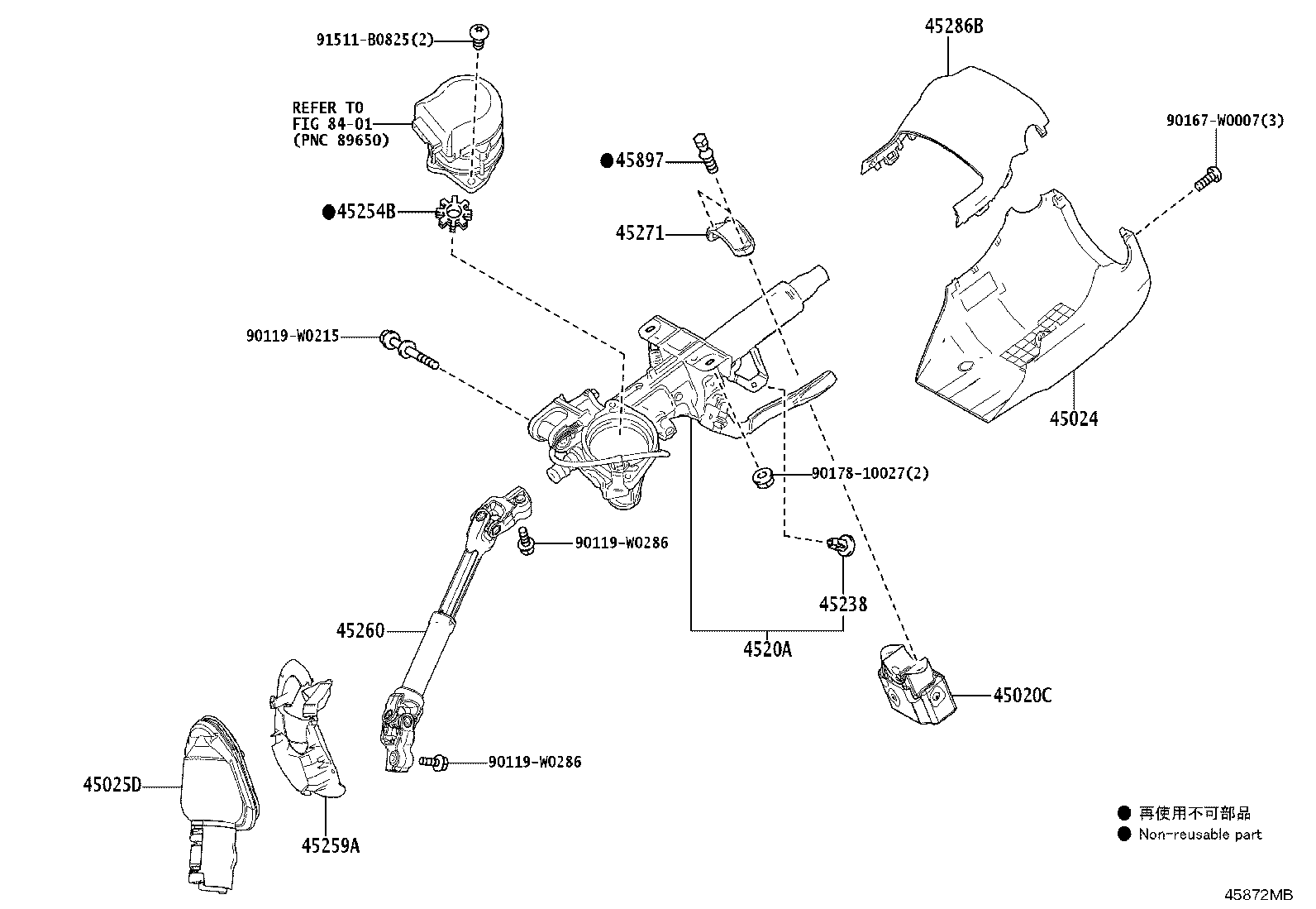 45025-F4011 COVER SUB-ASSY, STEERING COLUMN HOLE, NO.1 product image