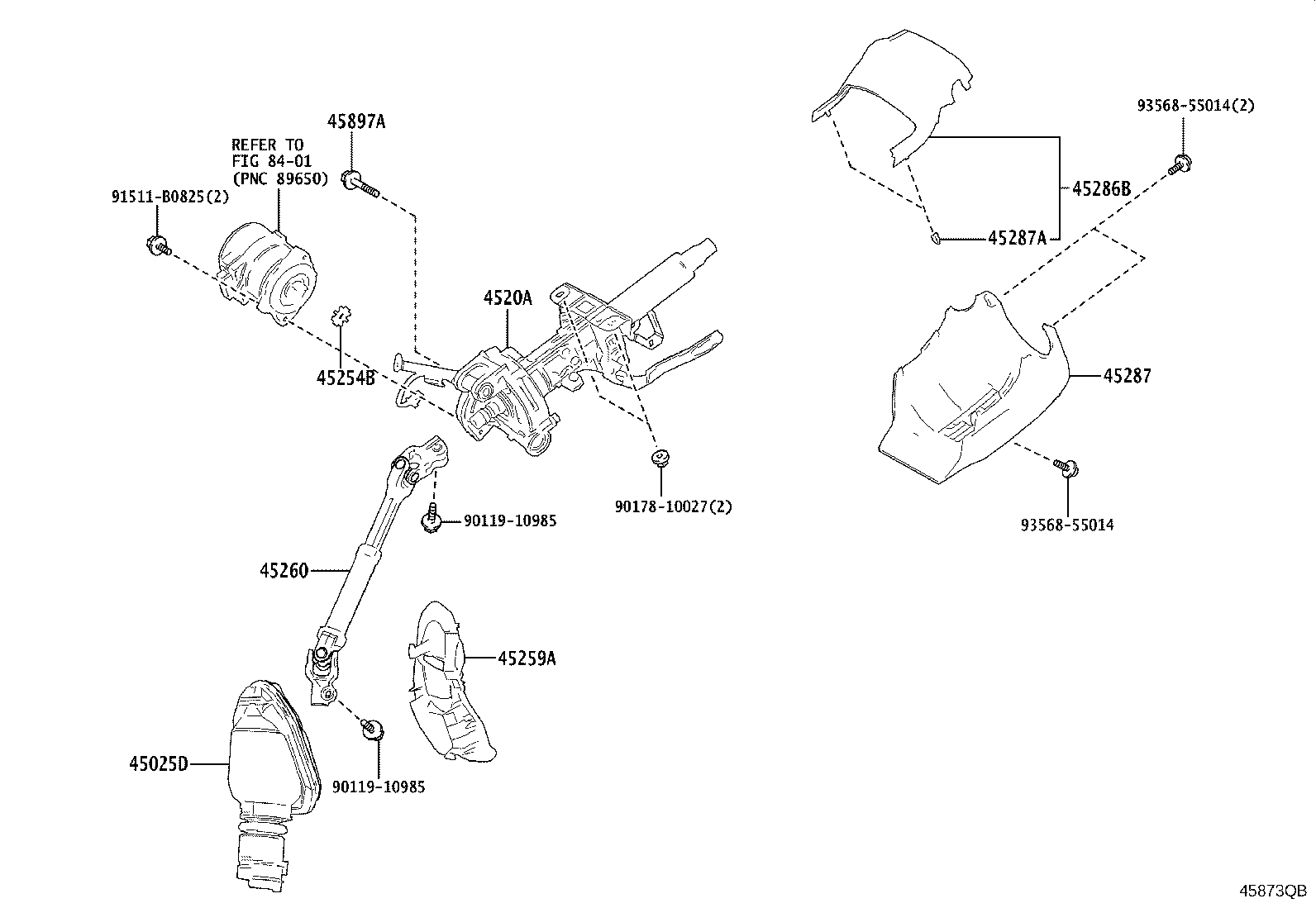 4520A-0A010 COLUMN SUB-ASSY, ELECTRIC POWER STEERING product image