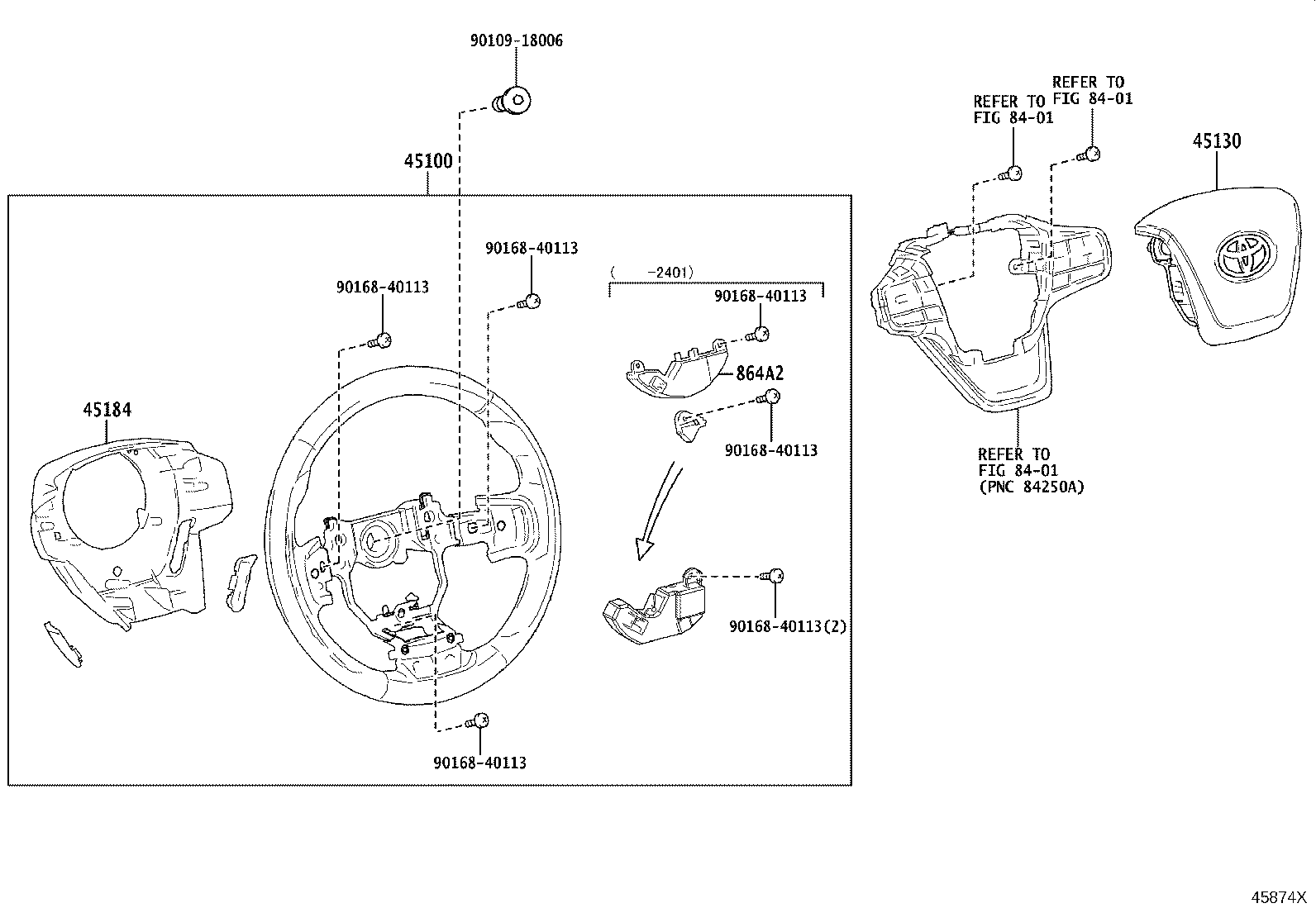 45130-62040-C0 BUTTON ASSY, HORN product image