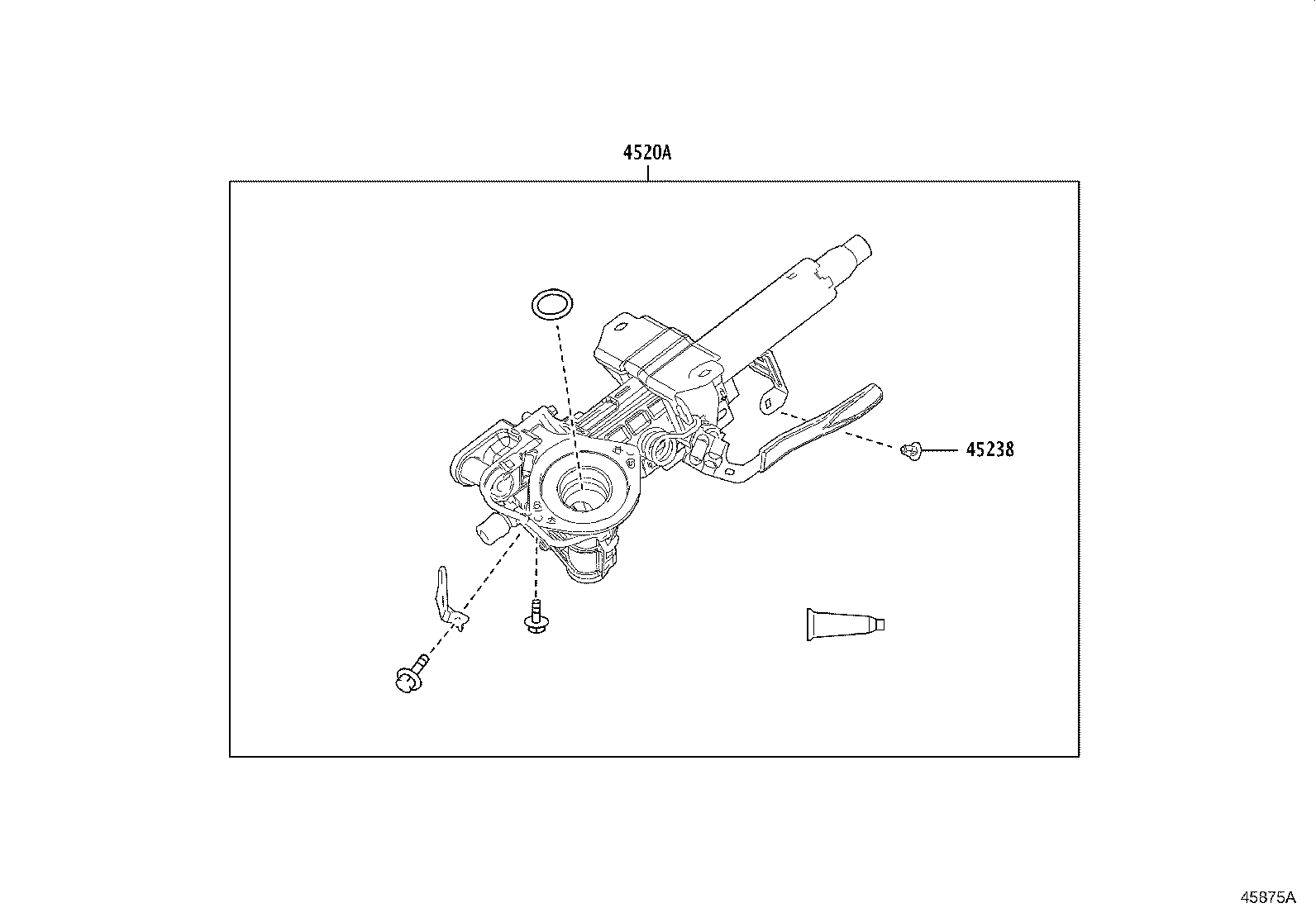 45260-52330 SHAFT ASSY, STEERING INTERMEDIATE, NO.2 product image