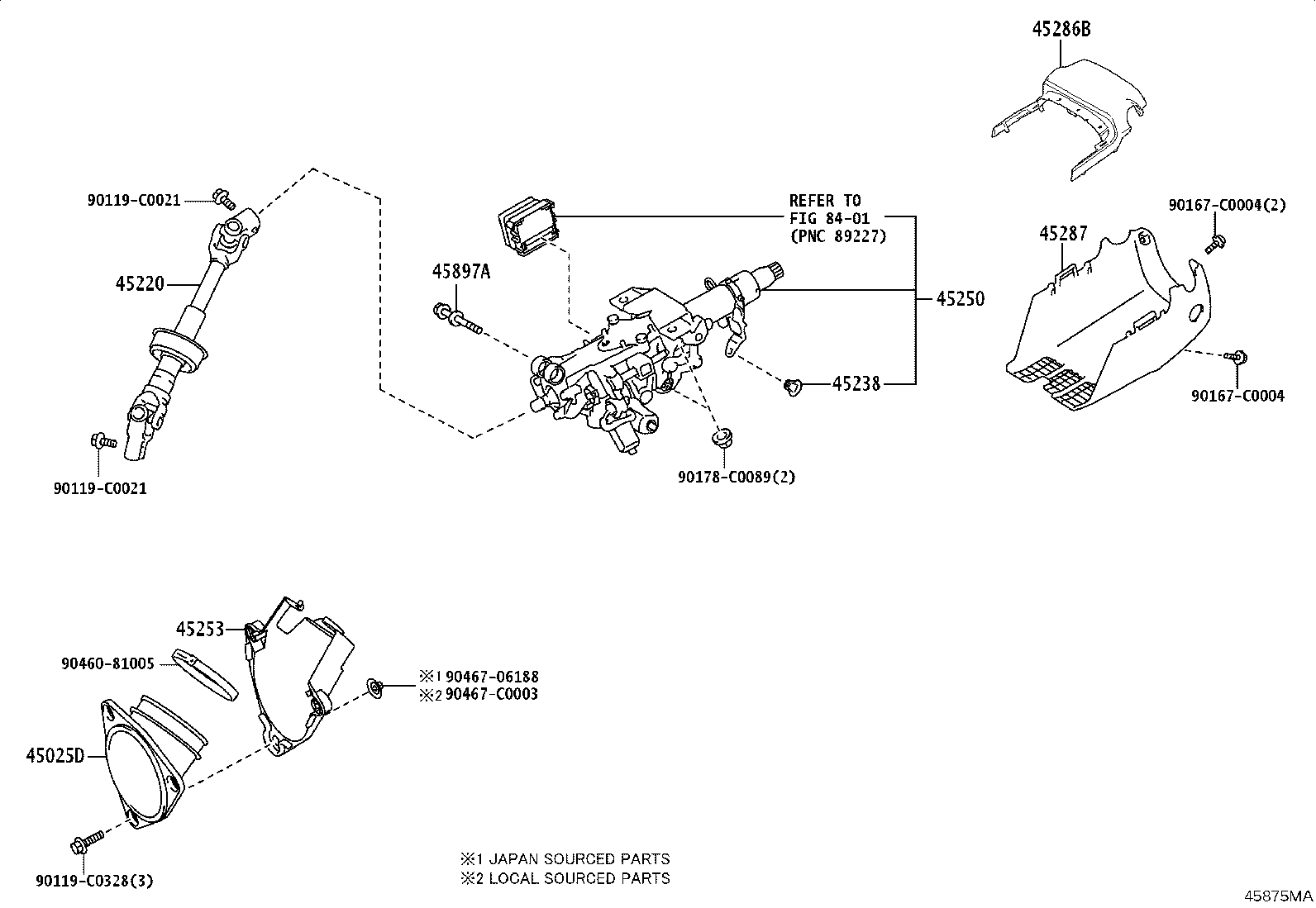 45220-06330 SHAFT ASSY, STEERING INTERMEDIATE product image