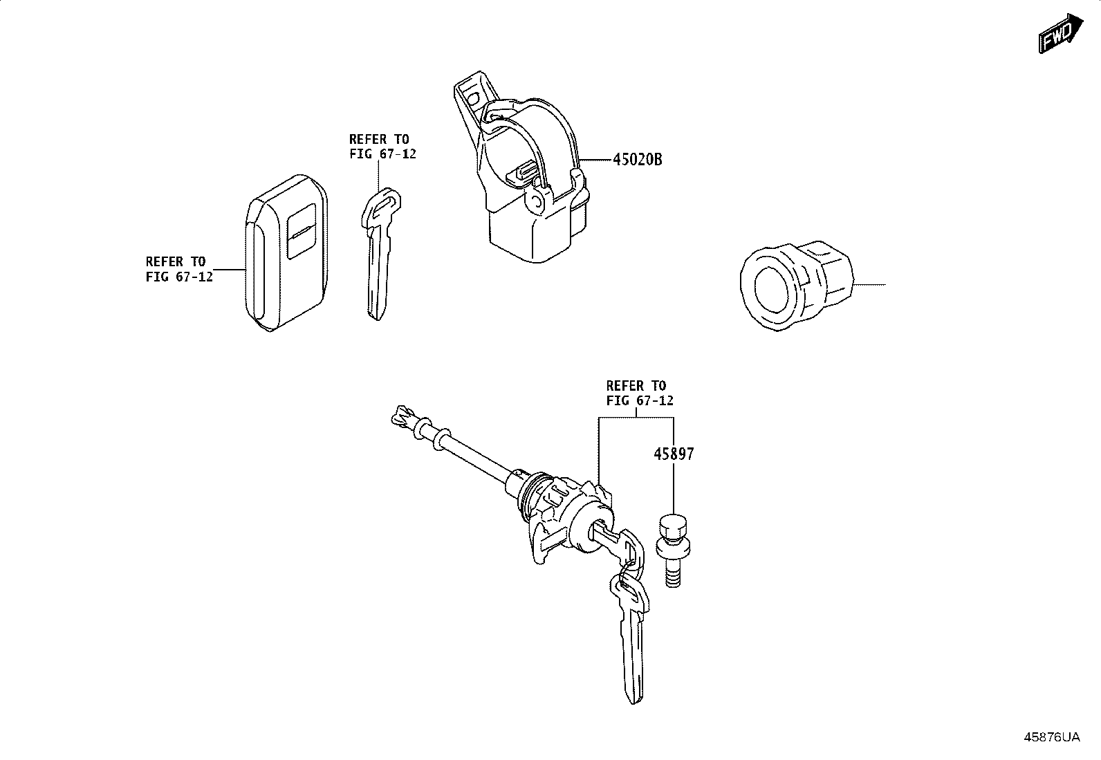 45260-WC010 SHAFT ASSY, STEERING INTERMEDIATE, NO.2 product image