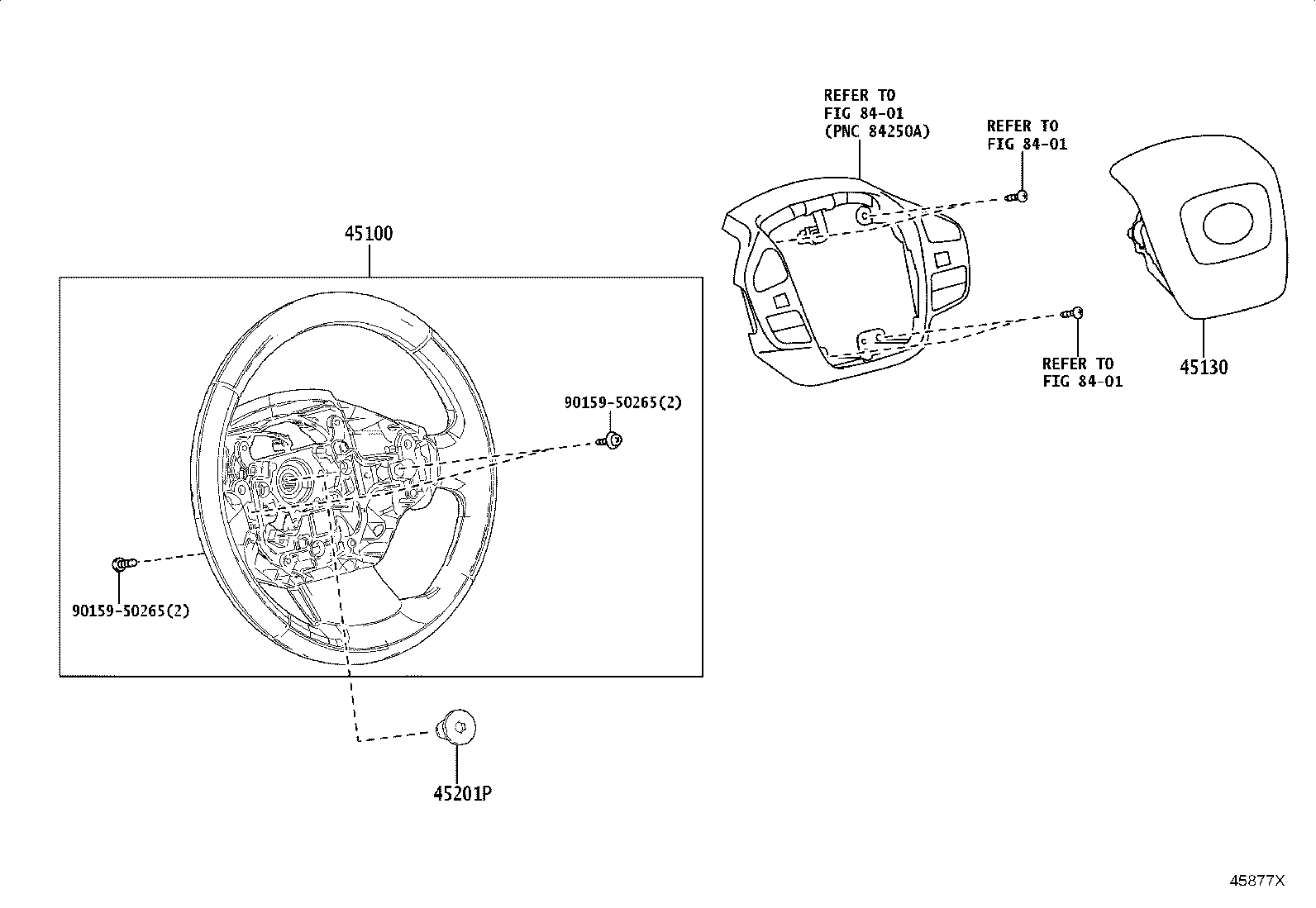 45100-03041-C0 WHEEL ASSY, STEERING product image