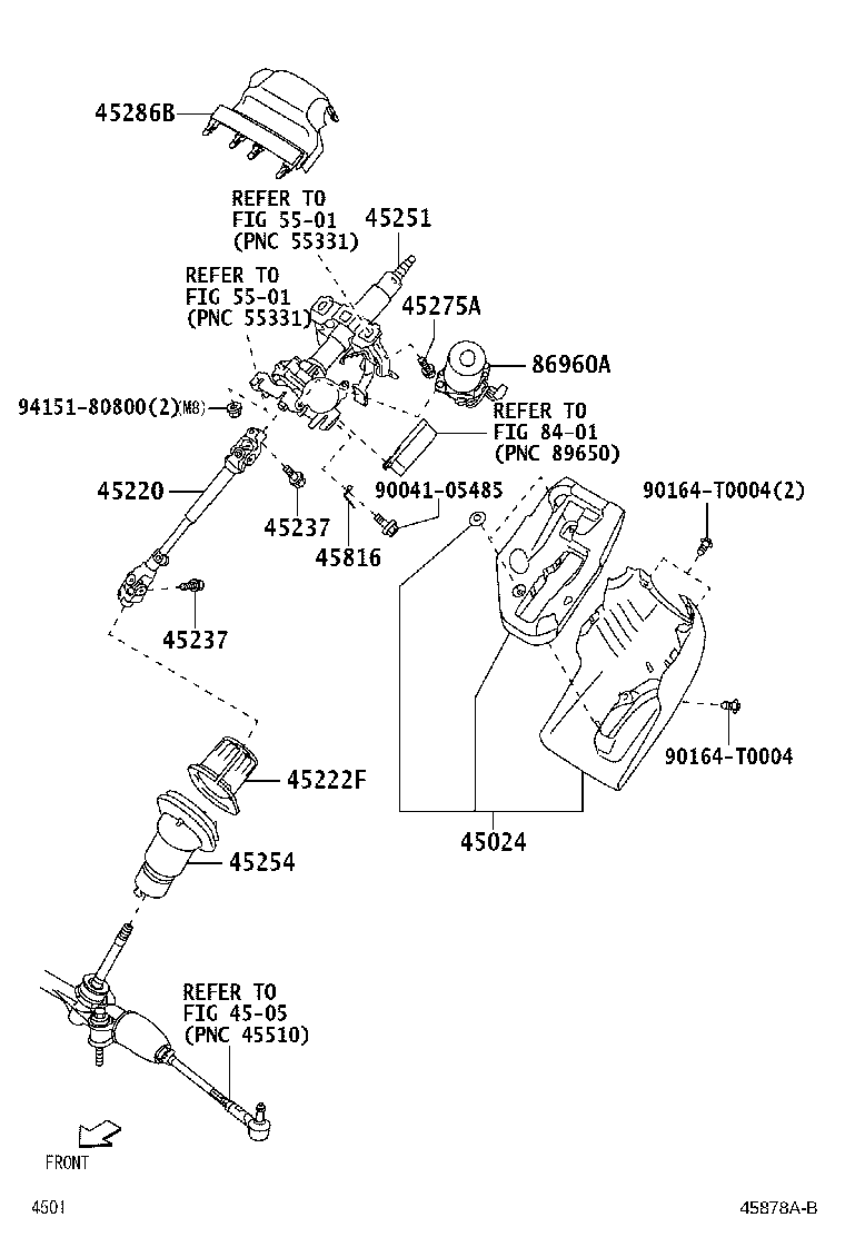 45220-BZ640 SHAFT ASSY, STEERING INTERMEDIATE product image