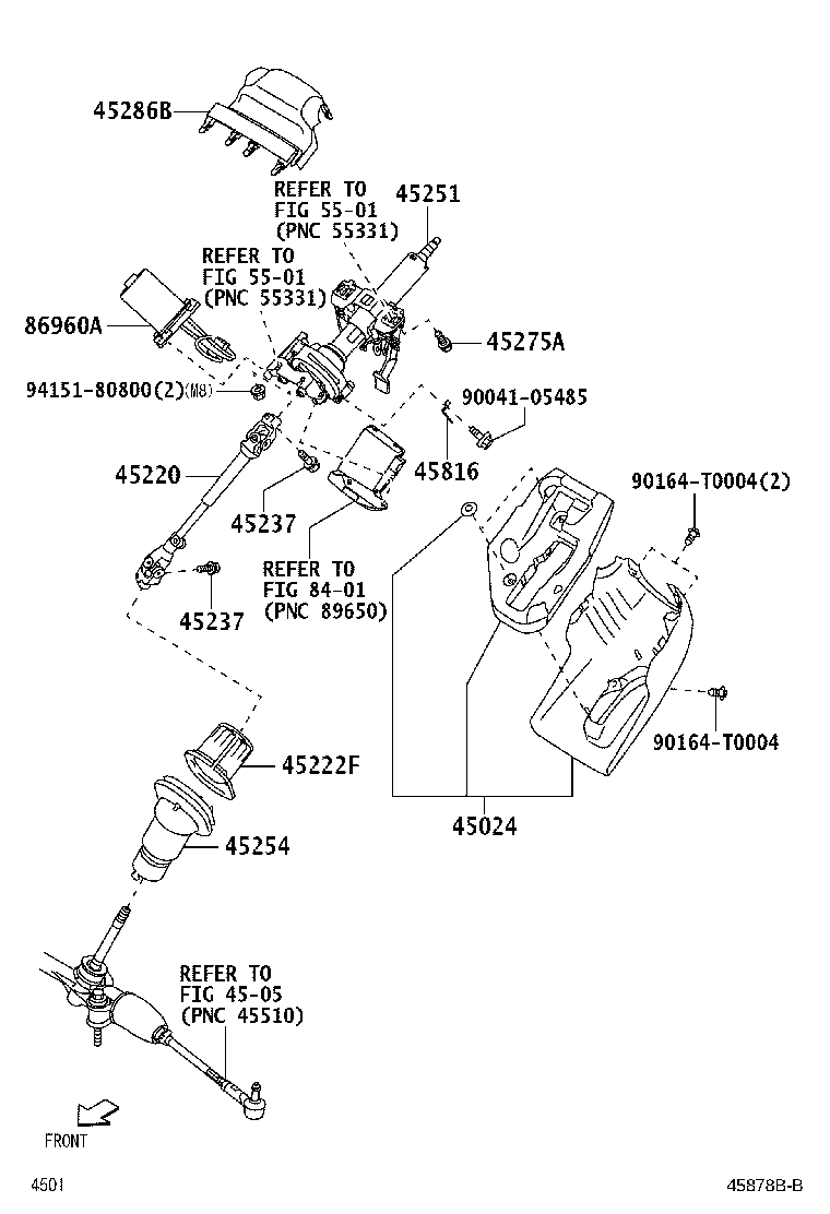 45220-BZ640 SHAFT ASSY, STEERING INTERMEDIATE product image