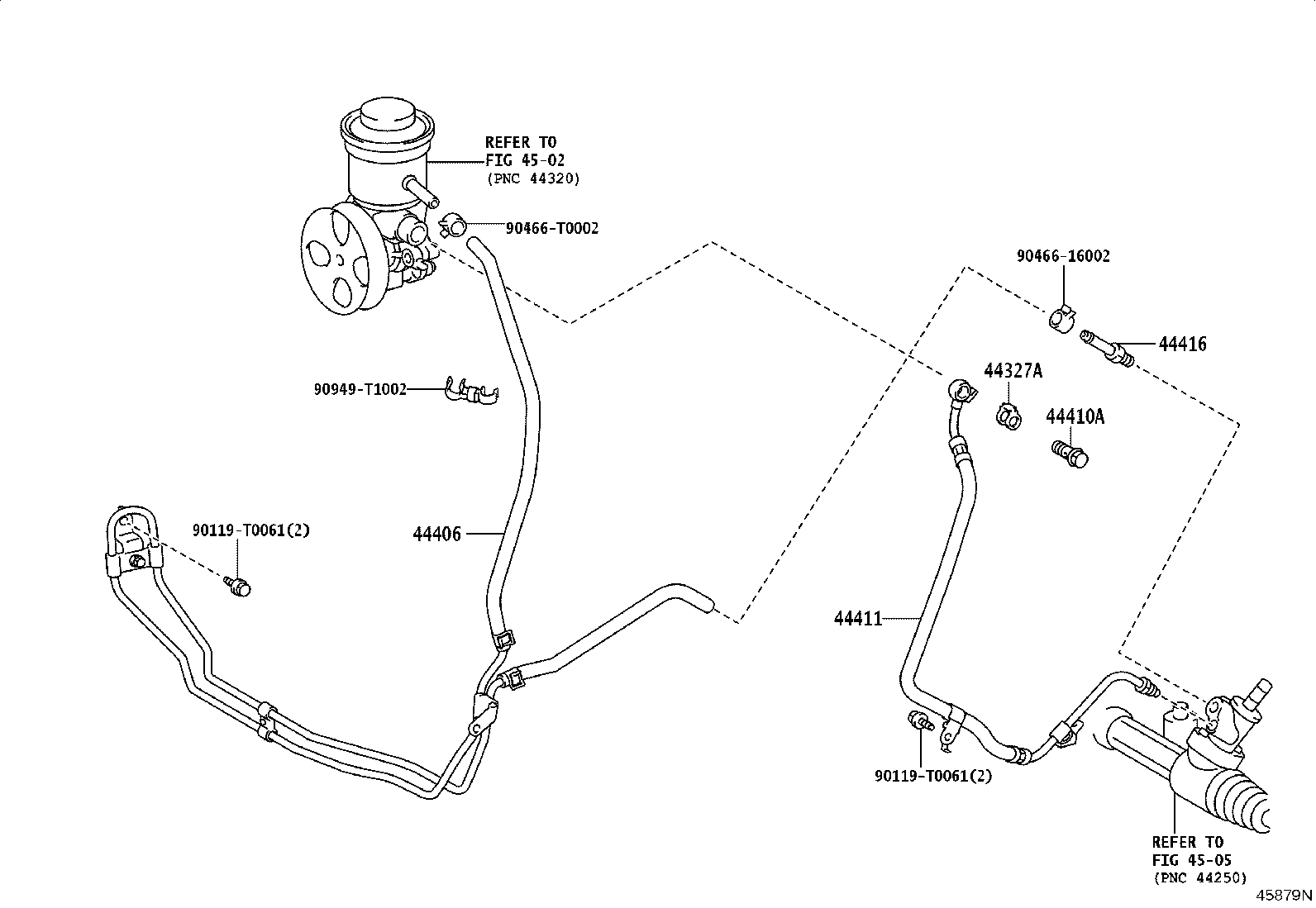 44411-0K201 HOSE, PRESSURE FEED product image