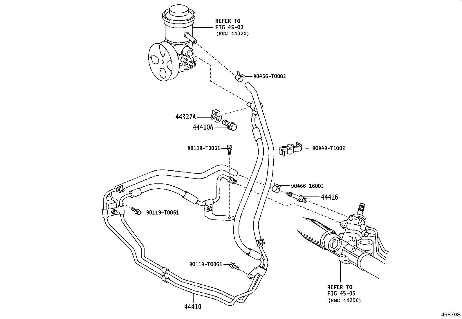 44411-0K201 HOSE, PRESSURE FEED product image