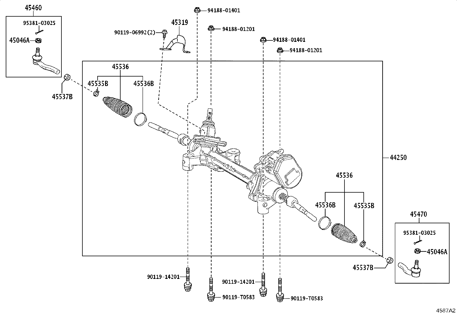 45460-09320 ROD ASSY, TIE, RH product image