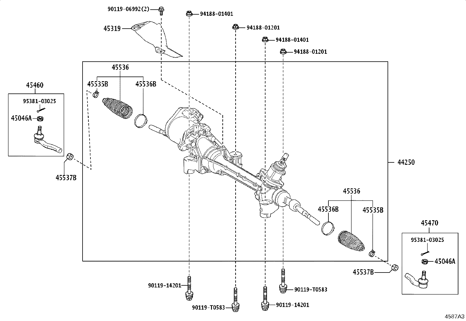 45460-09320 ROD ASSY, TIE, RH product image