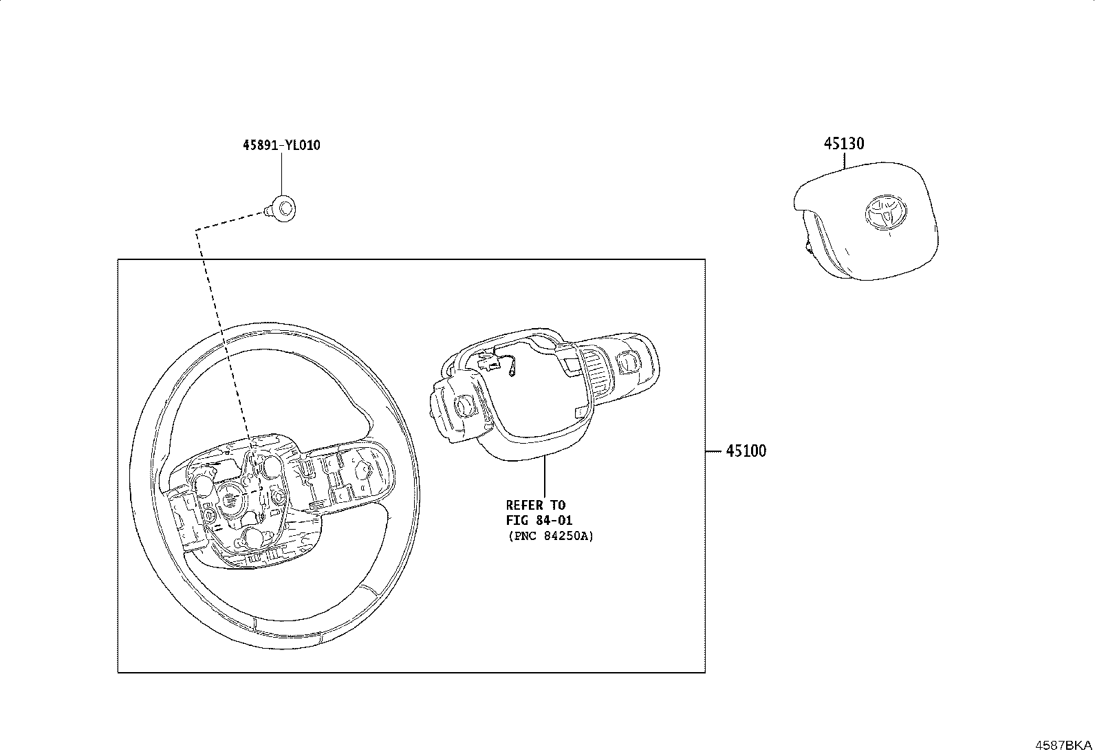 45130-YL010-F0 BUTTON ASSY, HORN product image