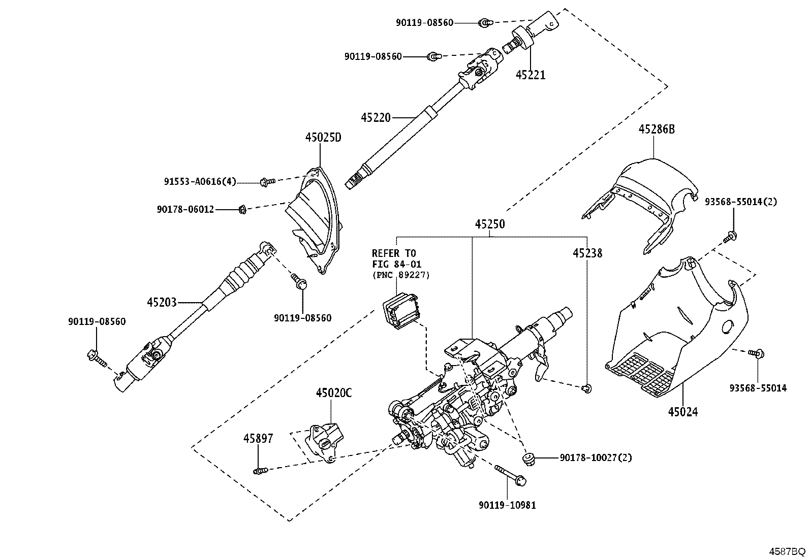 45220-60360 SHAFT ASSY, STEERING INTERMEDIATE product image