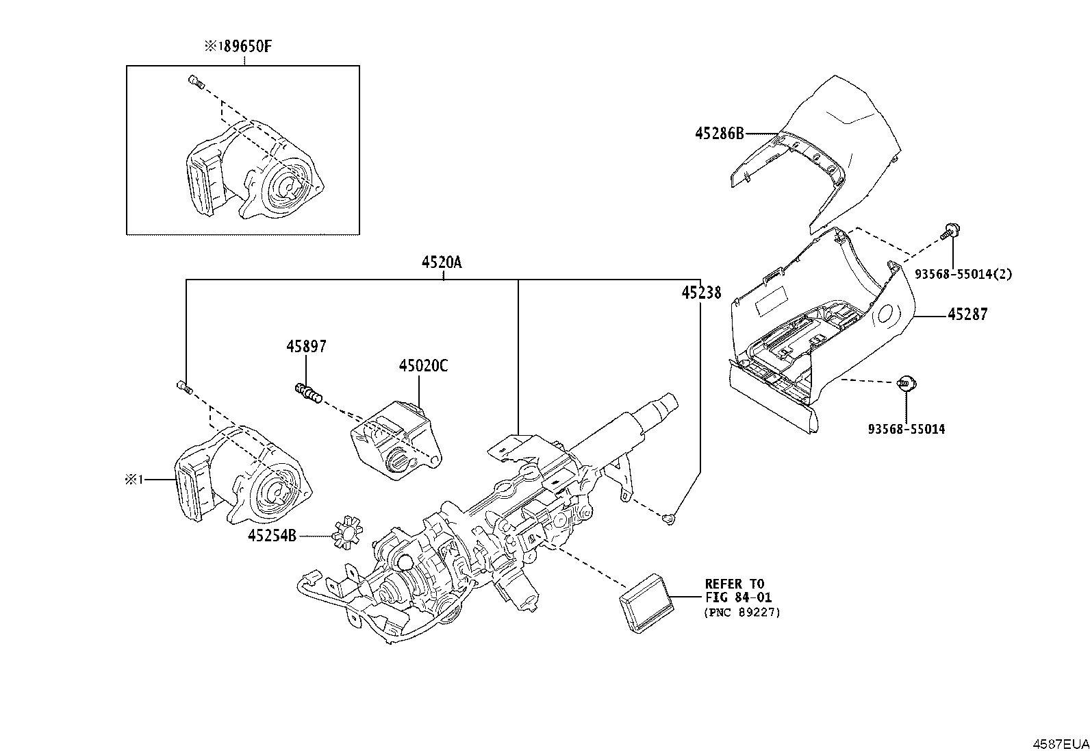 4520A-46031 COLUMN SUB-ASSY, ELECTRIC POWER STEERING product image