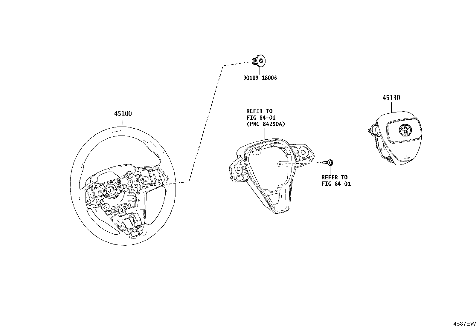 45100-0Z330-C2 WHEEL ASSY, STEERING product image