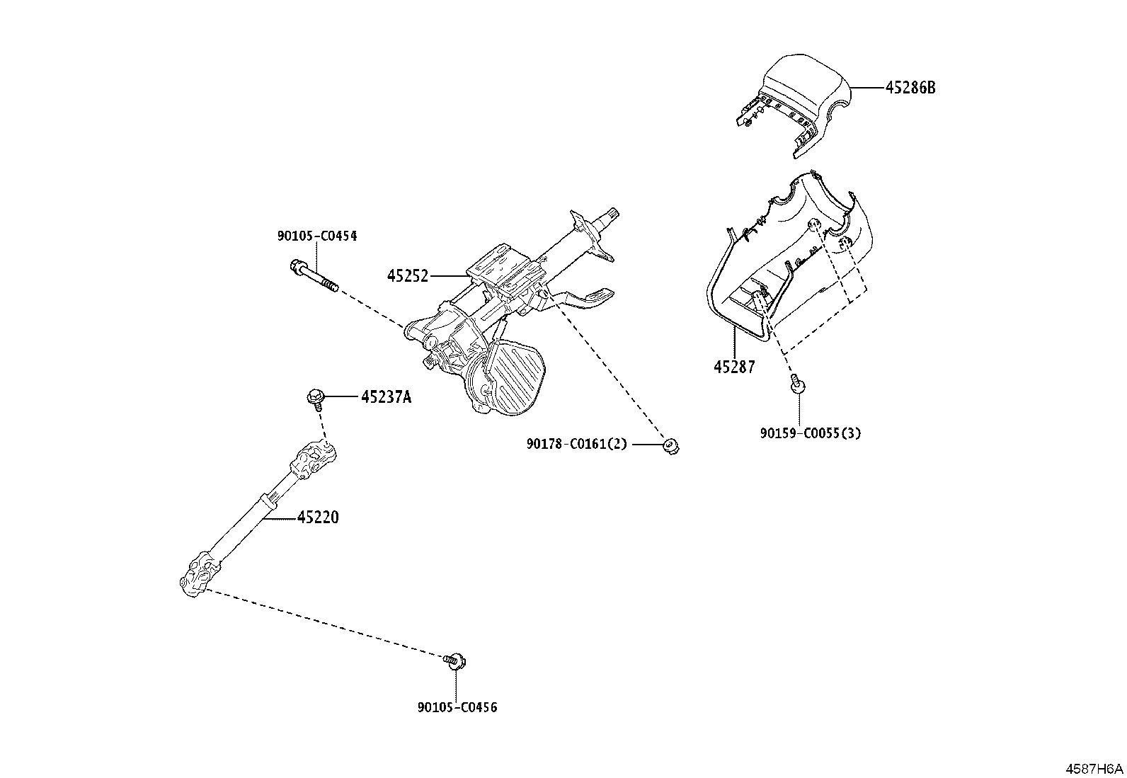 45220-YL070 SHAFT ASSY, STEERING INTERMEDIATE product image