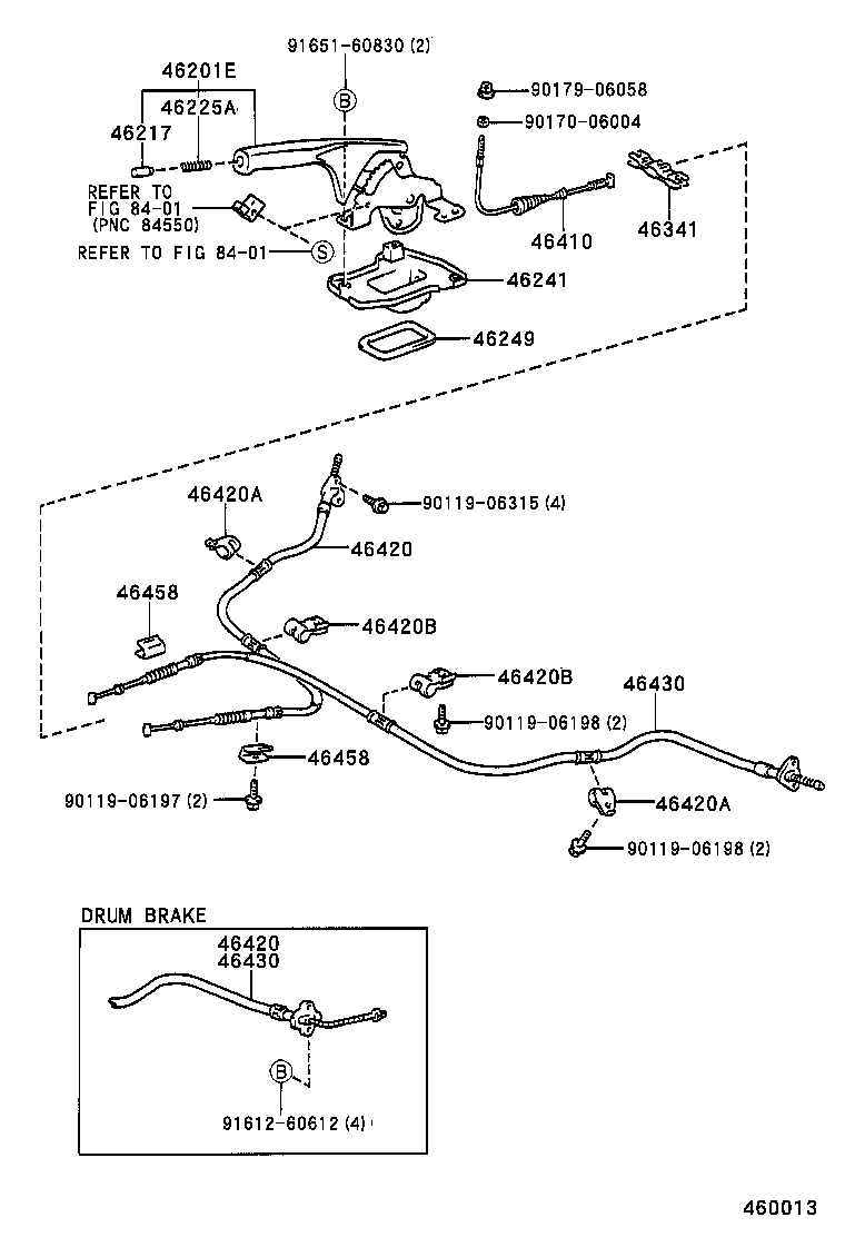 46241-20150 BOOT, PARKING BRAKE LEVER product image