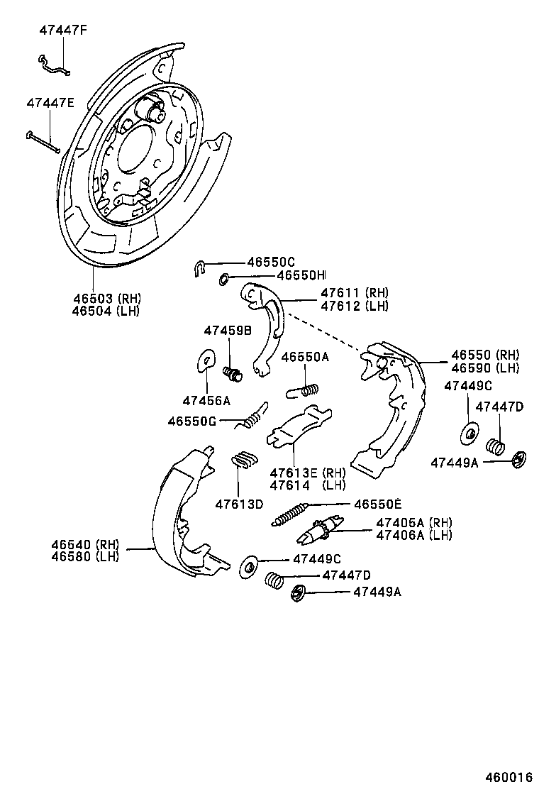 46410-20440 CABLE ASSY, PARKING BRAKE, NO.1 product image