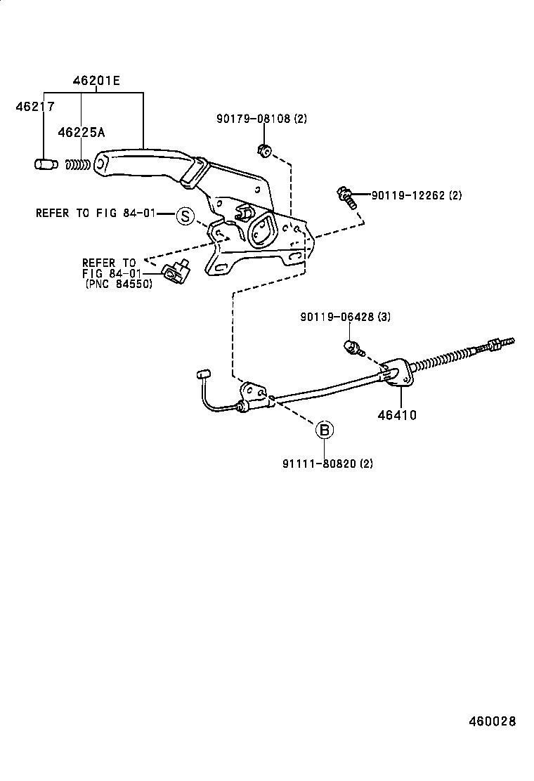 46451-22090 BRACKET, CABLE SUPPORT product image