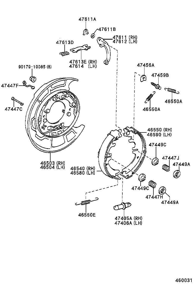 46451-22090 BRACKET, CABLE SUPPORT product image