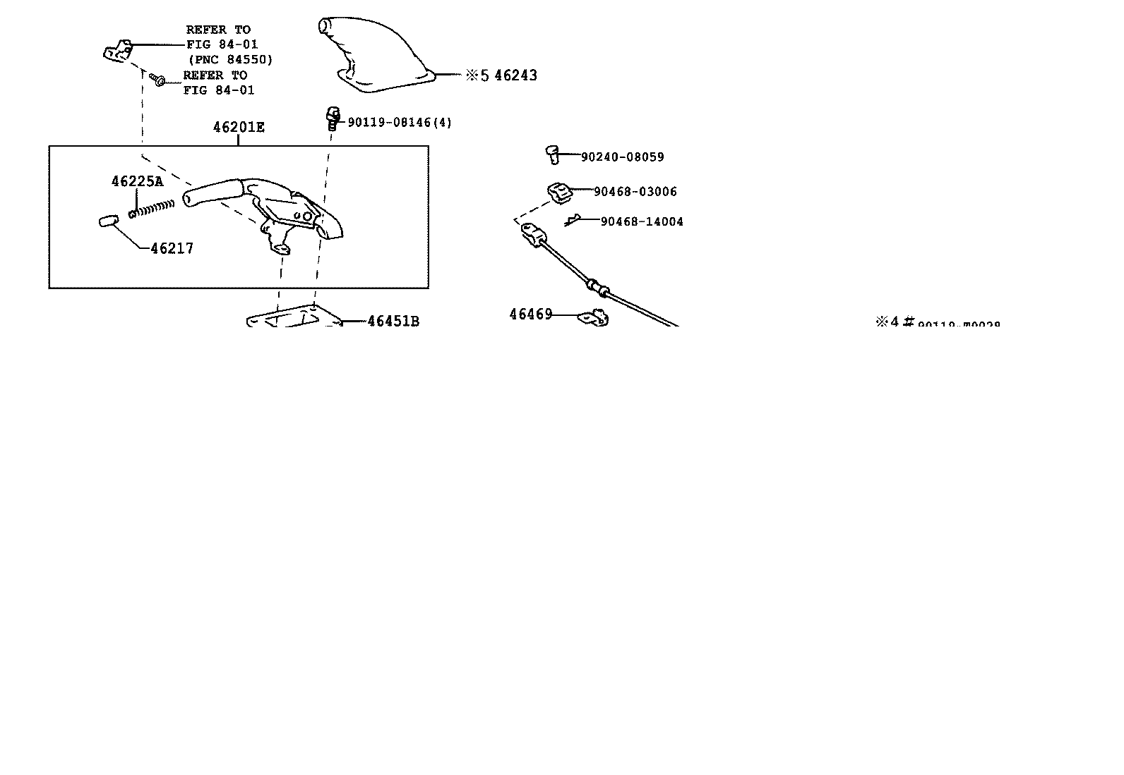 46341-0B010 EQUALIZER, PARKING BRAKE product image