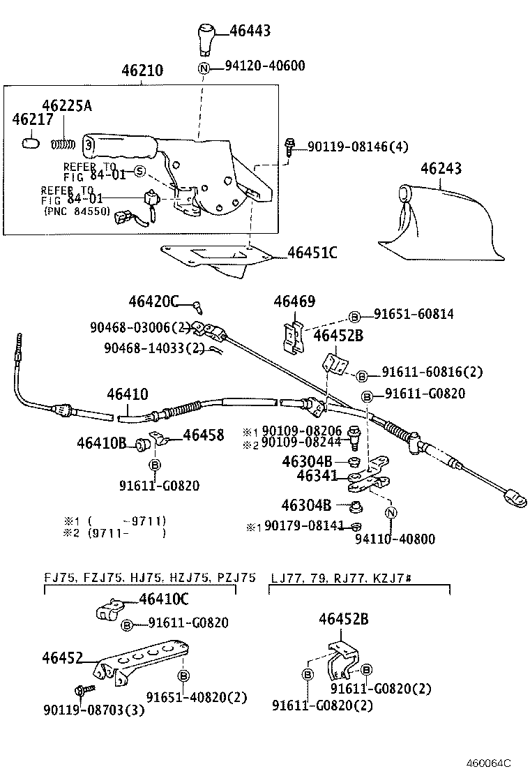 Toyota 46503-60062 PLATE SUB-ASSY, PARKING BRAKE, RH
