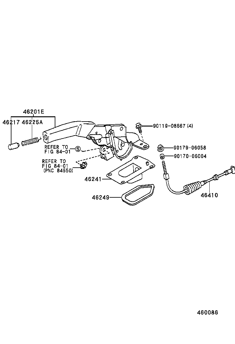 46341-32030 EQUALIZER, PARKING BRAKE product image
