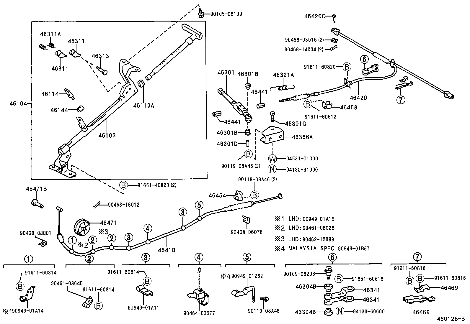 46103-26161 GUIDE SUB-ASSY, PARKING BRAKE PLUNGER product image