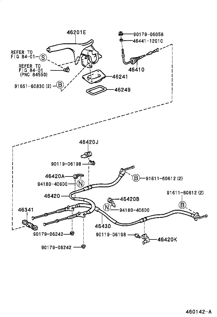 46503-20041 PLATE SUB-ASSY, PARKING BRAKE, RH product image