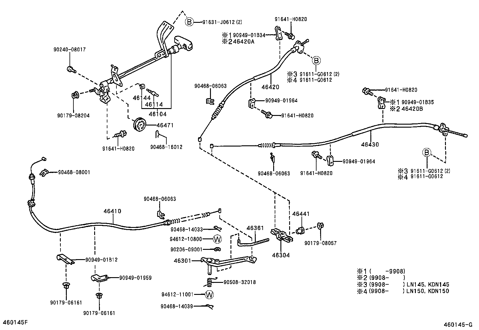46301-04010 LEVER SUB-ASSY, PARKING BRAKE INTERMEDIATE product image