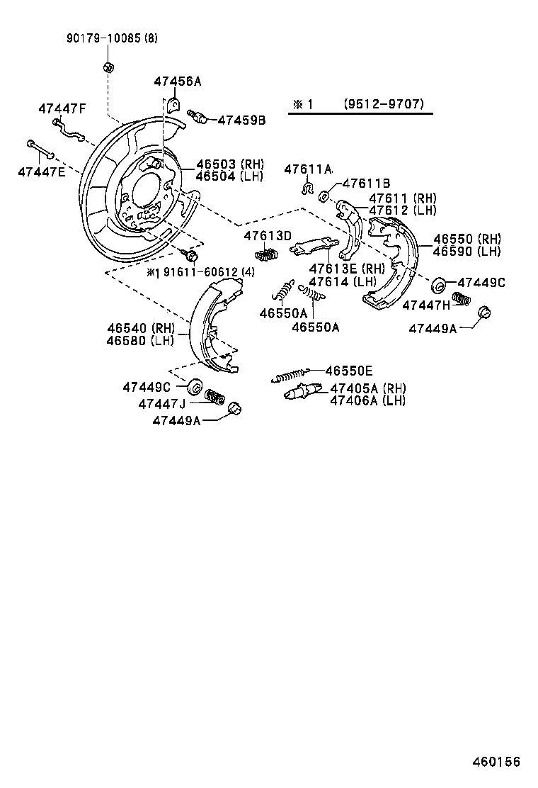 90541-07044 CUSHION, PARKING PEDAL product image