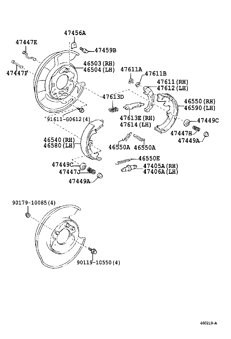 46430-51010 CABLE ASSY, PARKING BRAKE, NO.3 product image