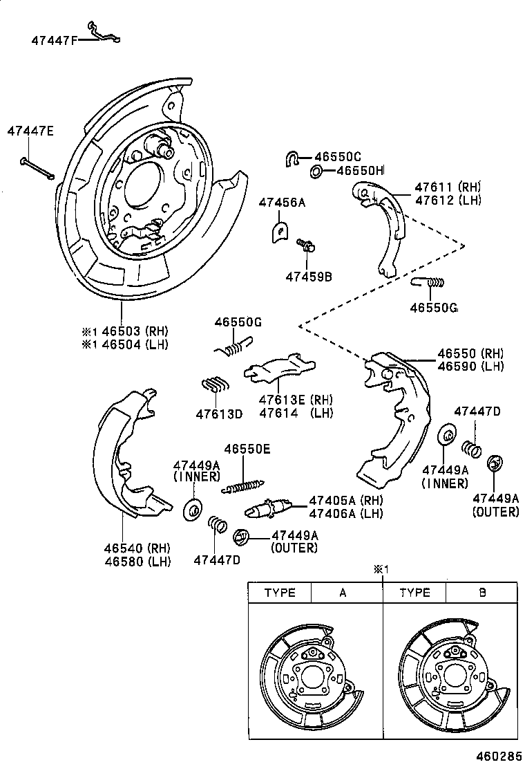 46249-33020 SHIELD, PARKING BRAKE HOLE product image