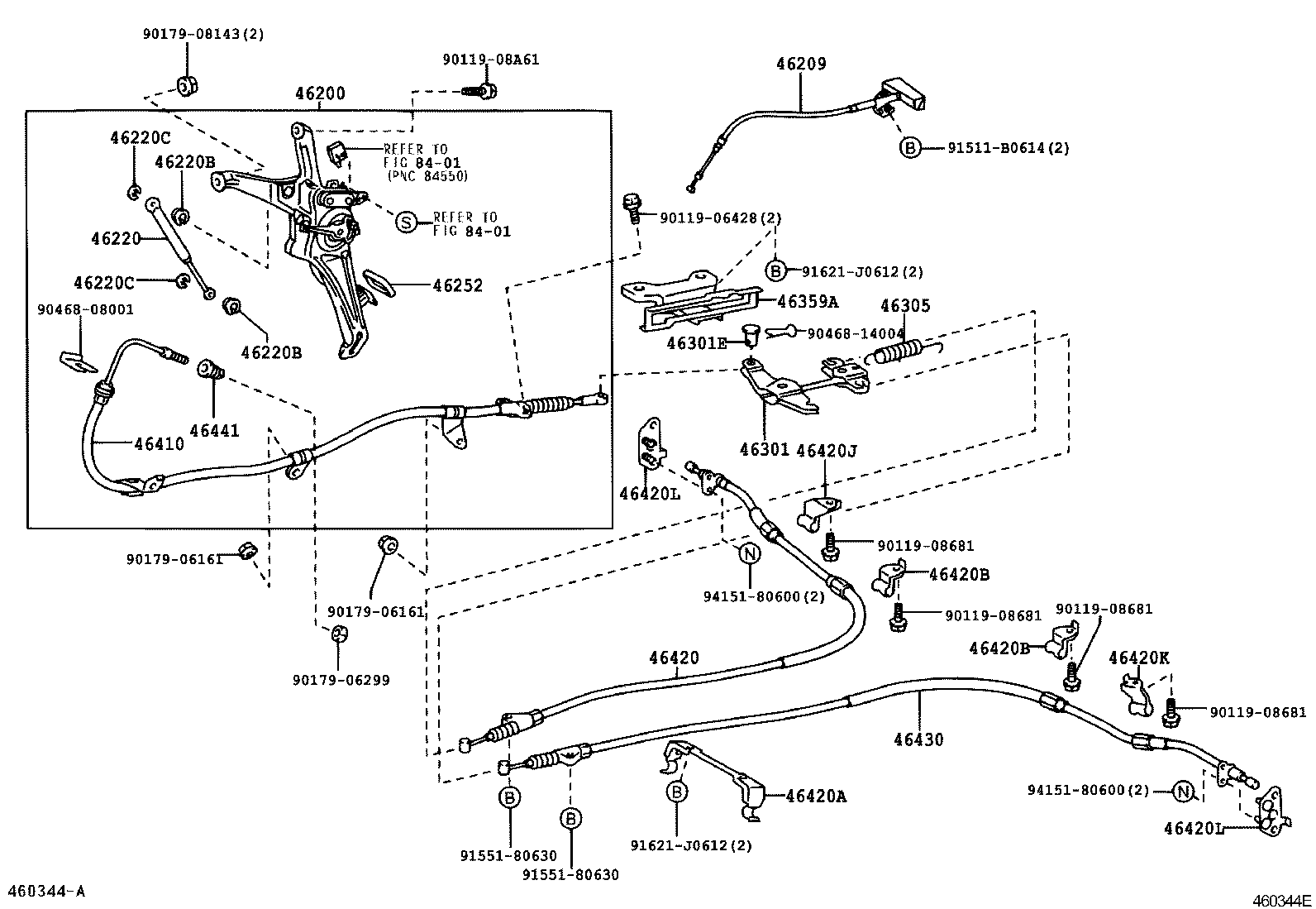 46200-50100 PEDAL ASSY, PARKING BRAKE CONTROL product image