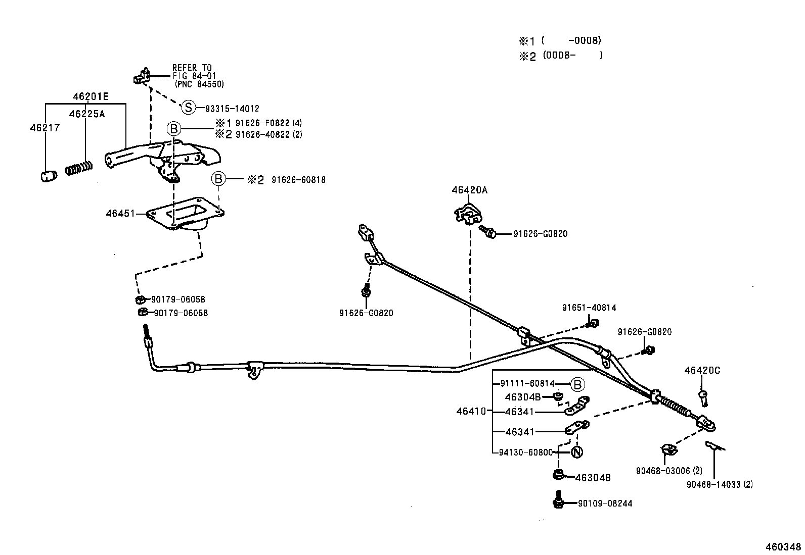 46410-35781 CABLE ASSY, PARKING BRAKE, NO.1 product image