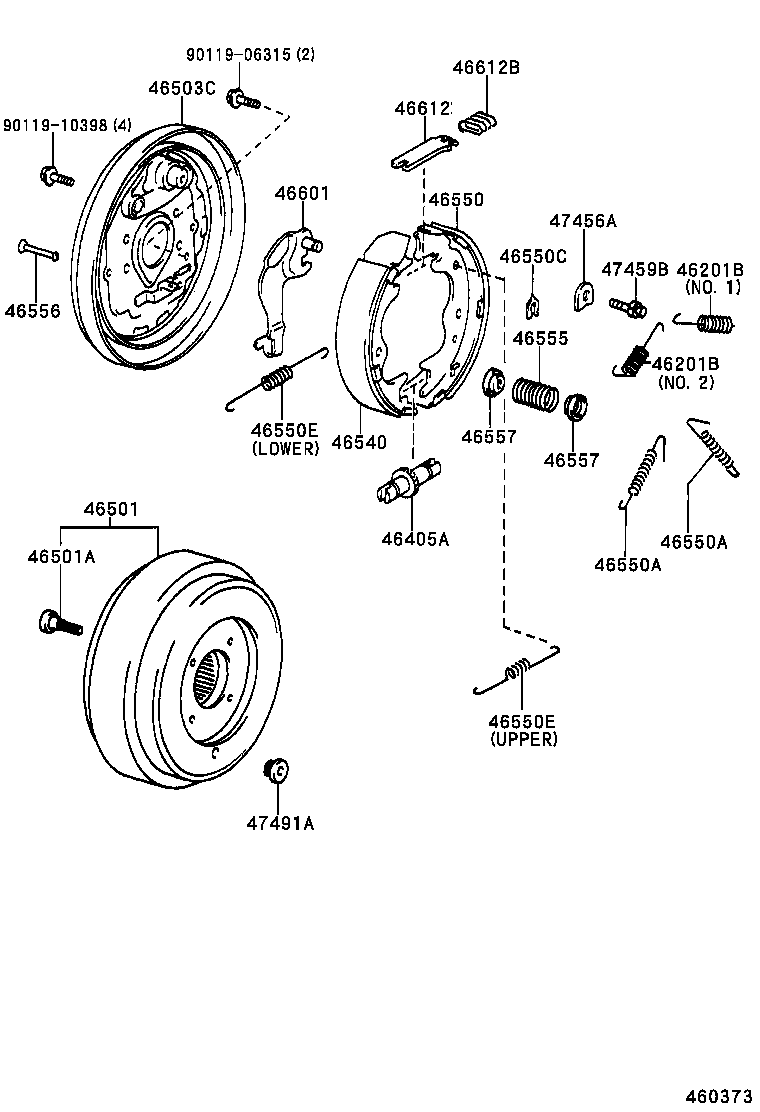 46464-36040 PLATE, CABLE CLAMP SUPPORT product image