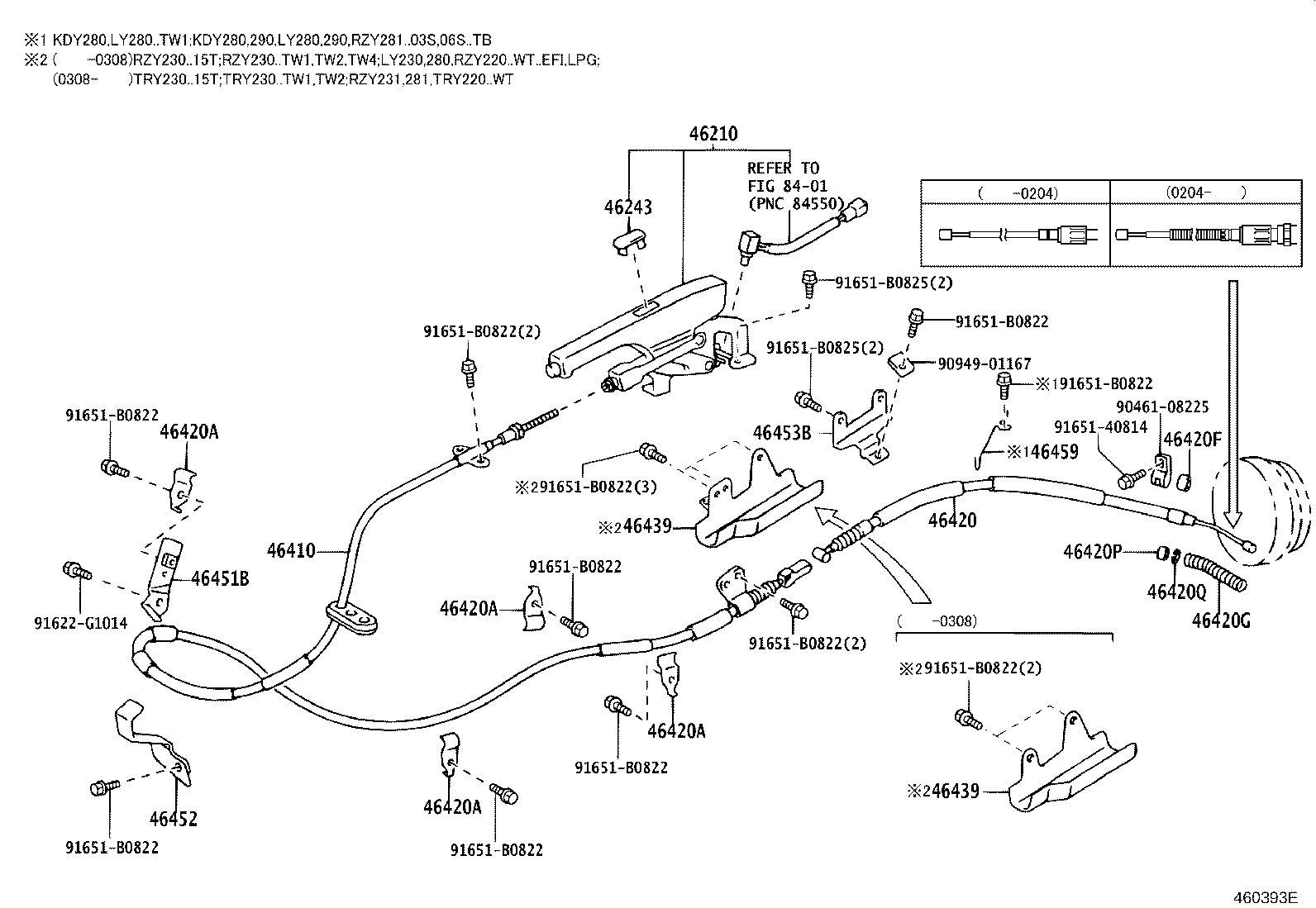 46503-25370 PLATE SUB-ASSY, PARKING BRAKE product image