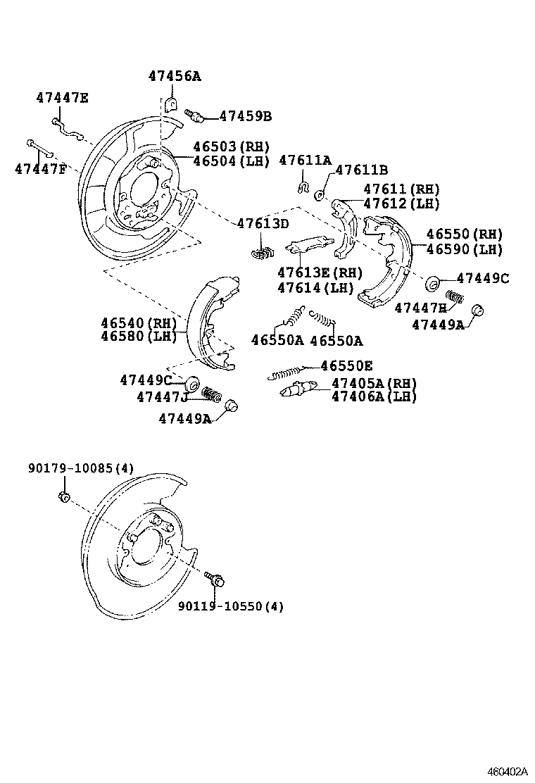 46410-51030 CABLE ASSY, PARKING BRAKE, NO.1 product image