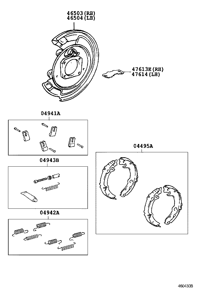 46430-02090 CABLE ASSY, PARKING BRAKE, NO.3 product image