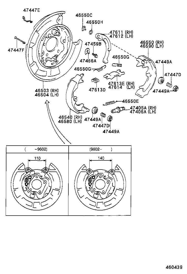 46130-07010 BRACKET ASSY, PARKING BRAKE PEDAL product image