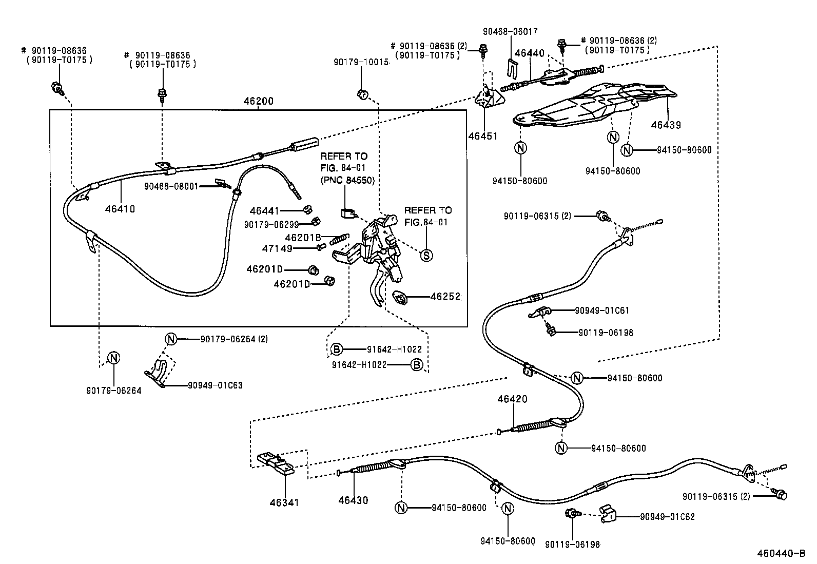 46200-06010 PEDAL ASSY, PARKING BRAKE CONTROL product image