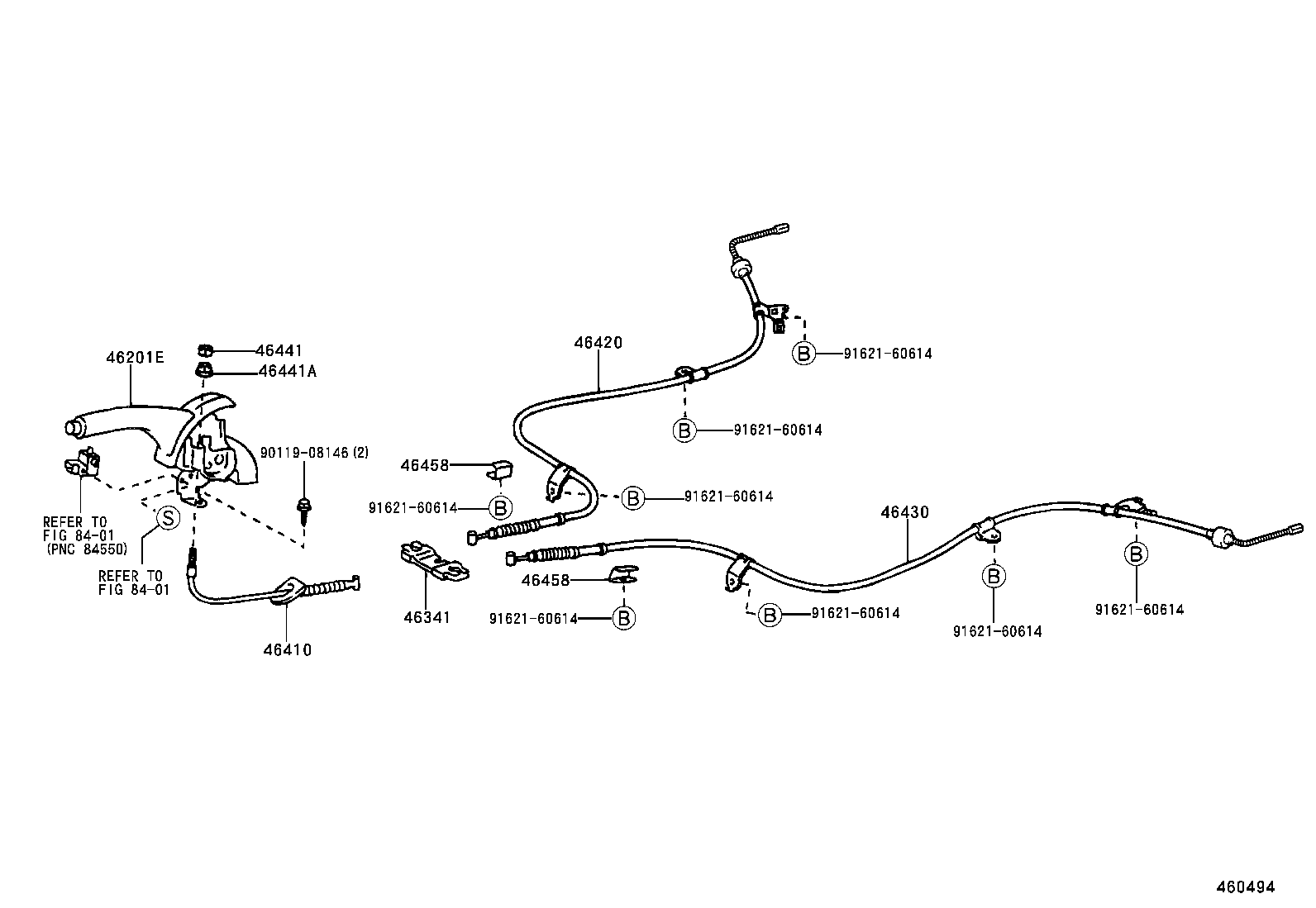 46504-02030 PLATE SUB-ASSY, PARKING BRAKE, LH product image