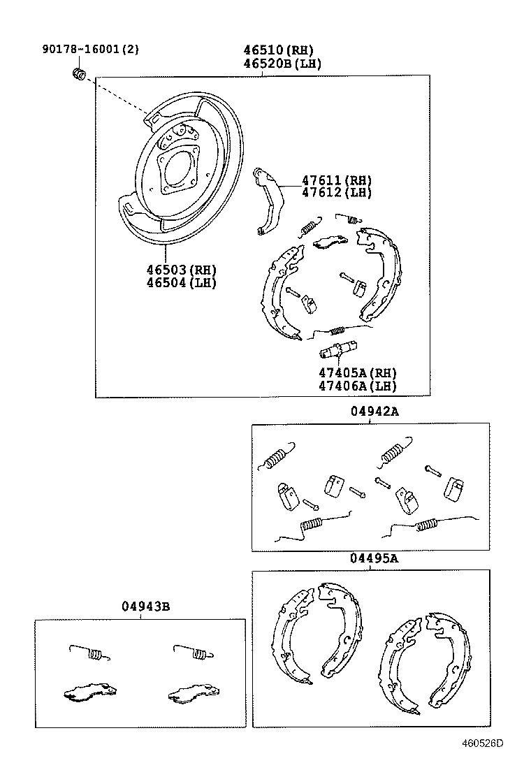46430-05030 CABLE ASSY, PARKING BRAKE, NO.3 product image