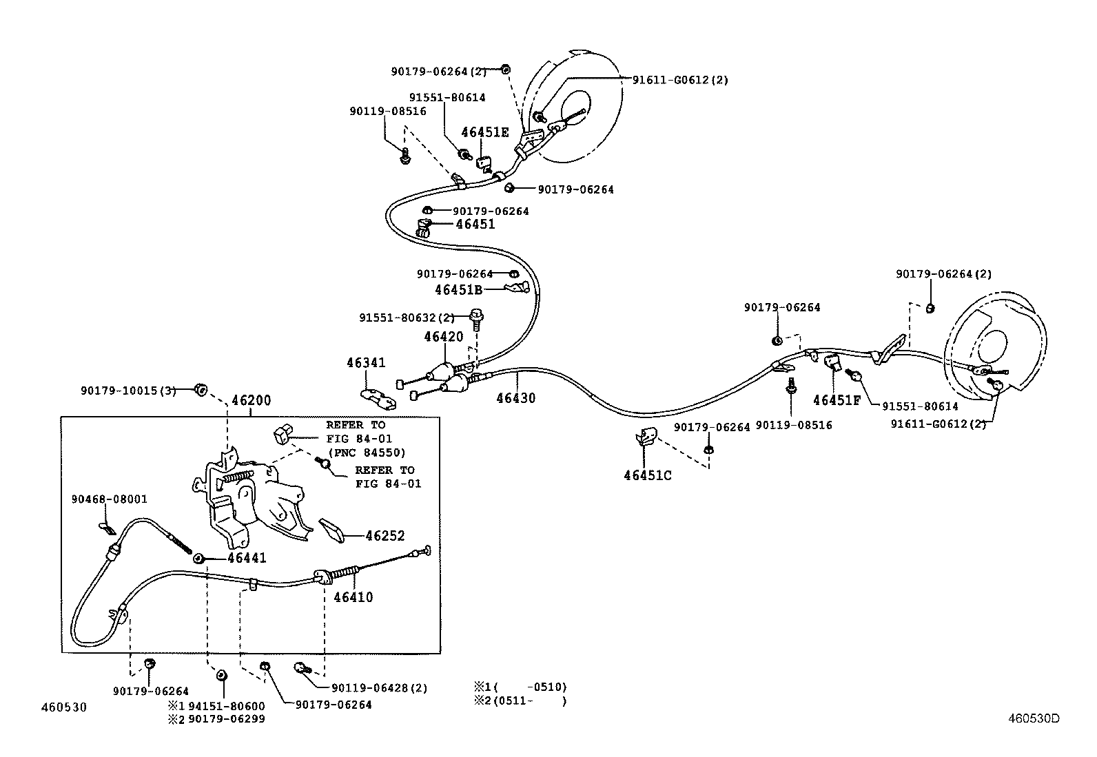 Toyota 46503-48020 PLATE SUB-ASSY, PARKING BRAKE, RH