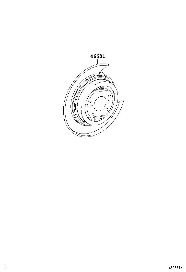 46430-41010 CABLE ASSY, PARKING BRAKE, NO.3 product image