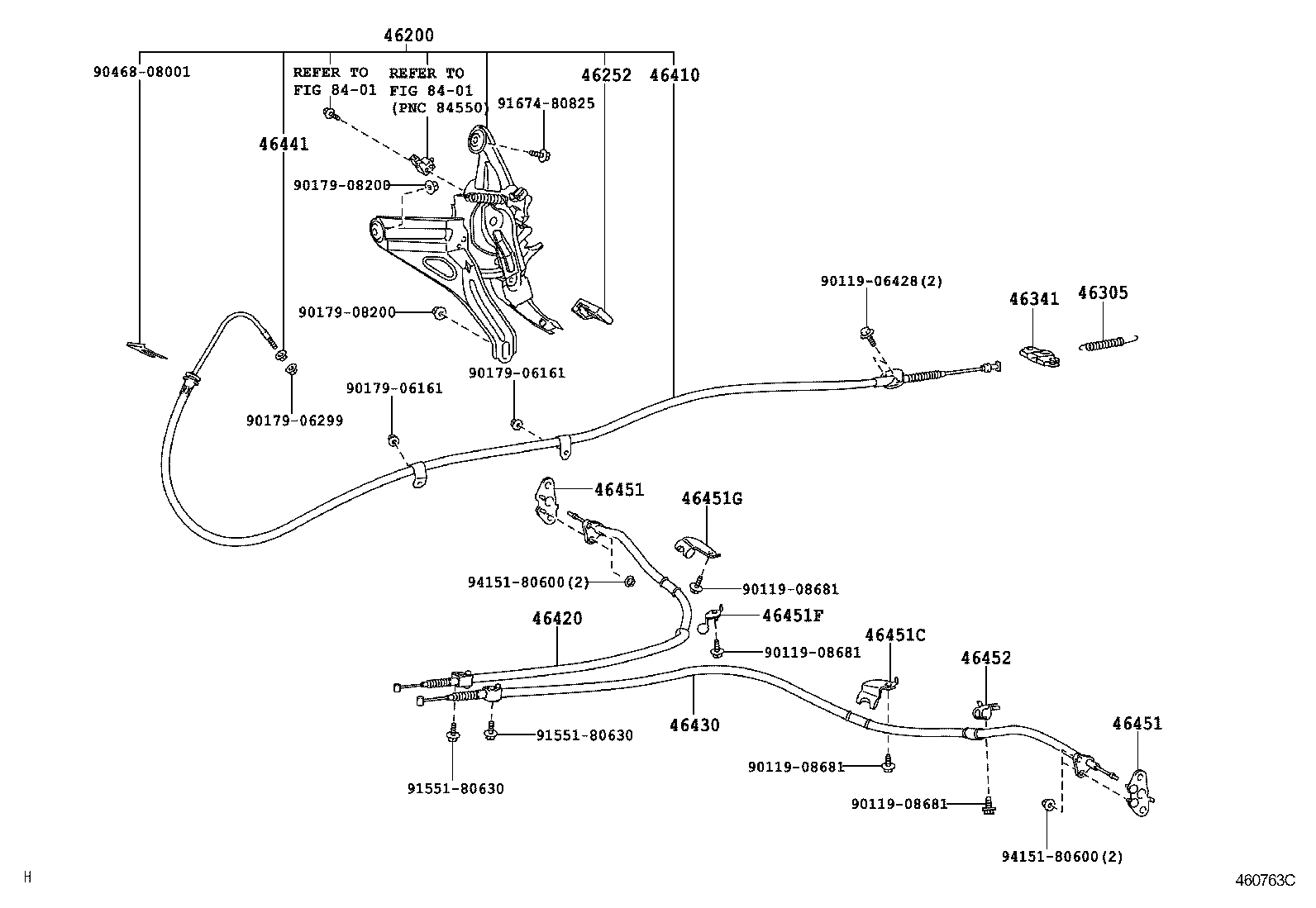 46200-53010 PEDAL ASSY, PARKING BRAKE CONTROL product image
