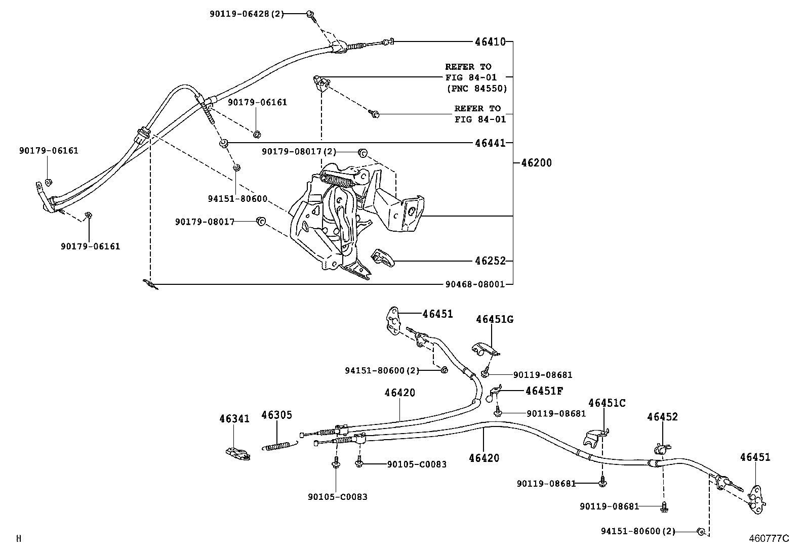 46341-0P010 EQUALIZER, PARKING BRAKE product image