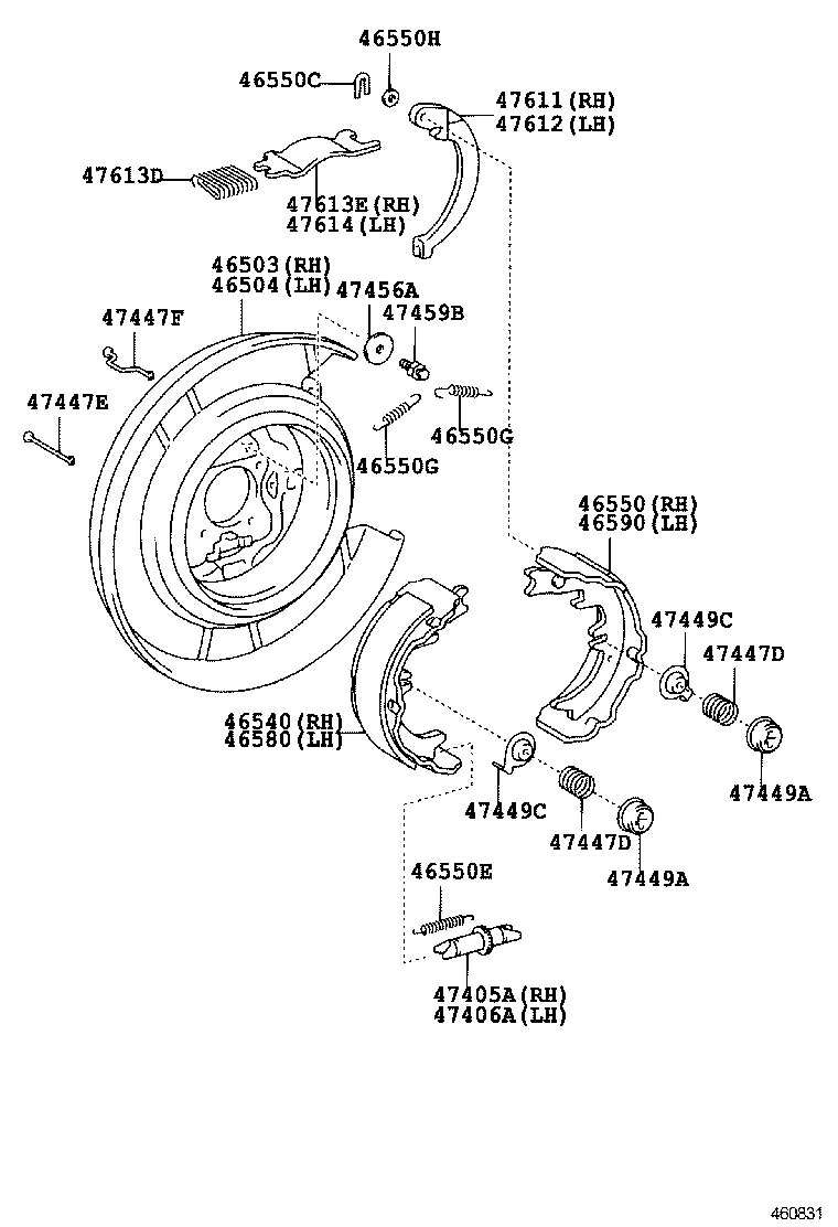 46411-06010 CLAMP(FOR PARKING BRAKE FRONT CABLE) product image